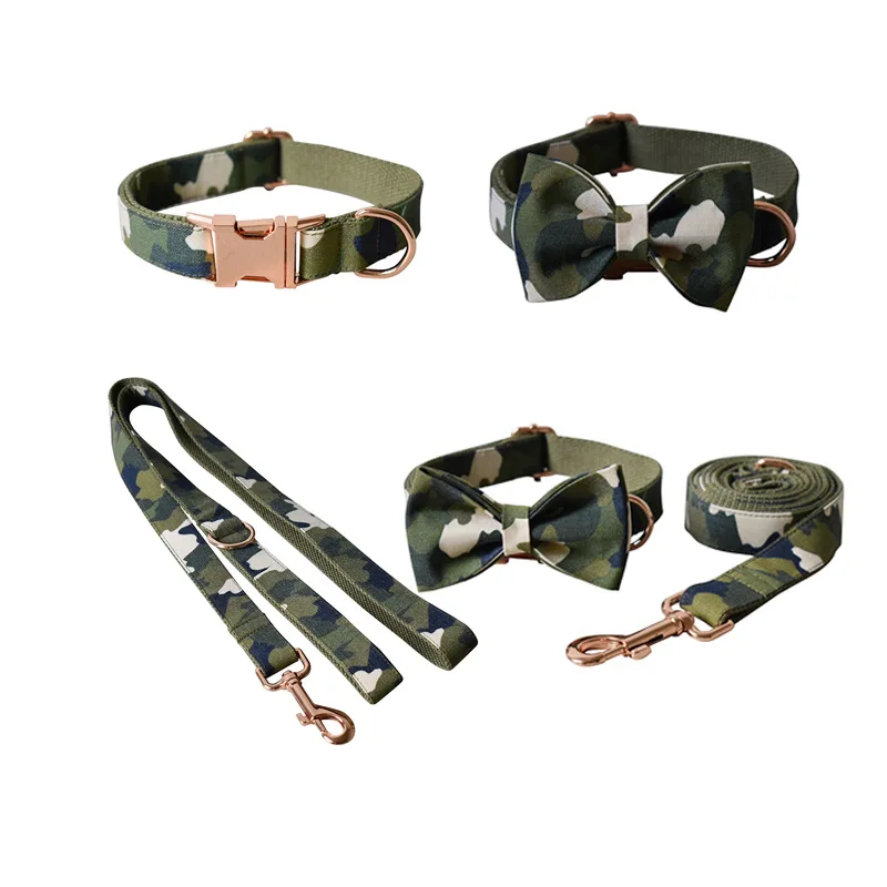Custom Army Green Camouflage Dog Leash With Soft Padded Handle for Training Walking Lead for Large & Medium Dog