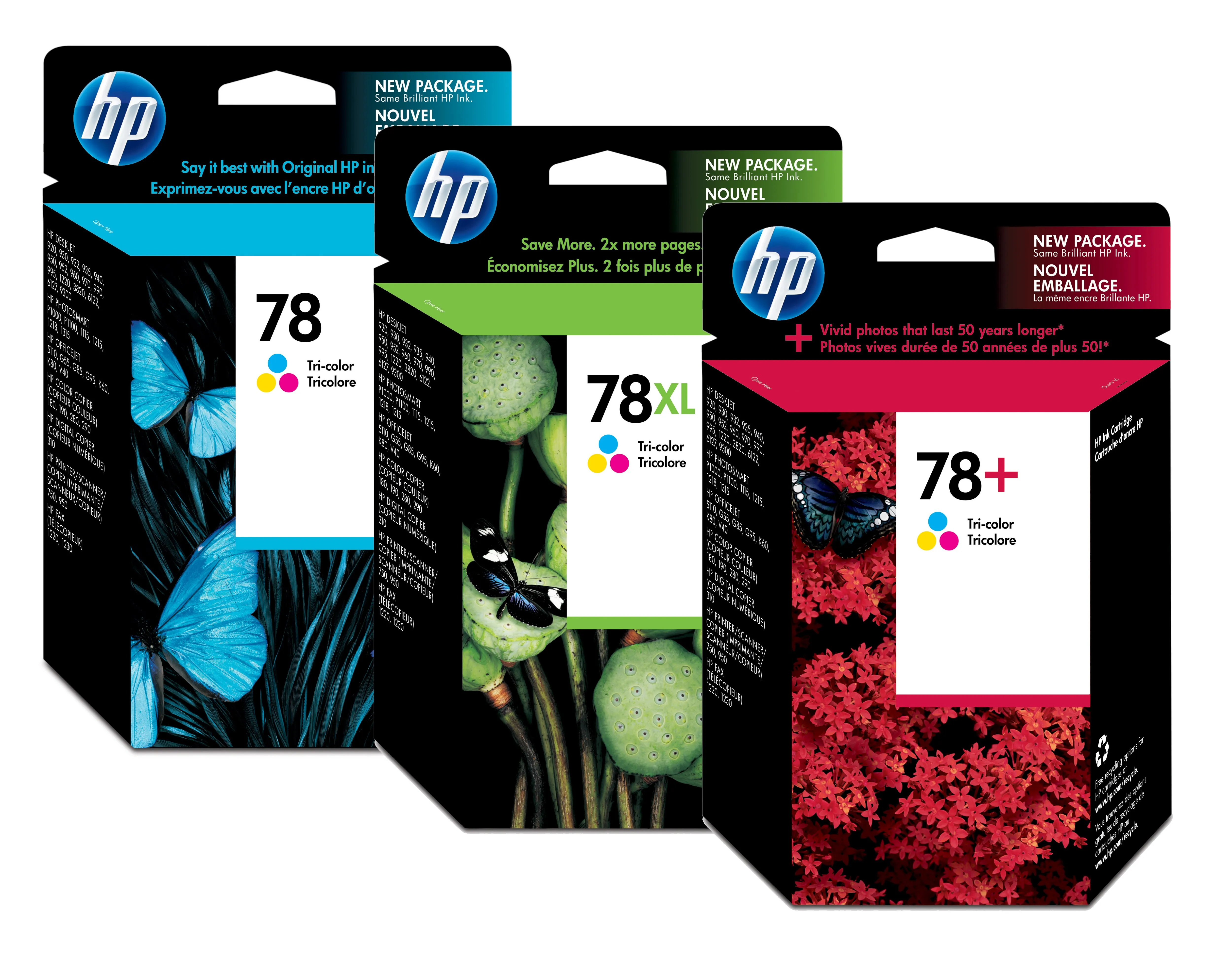 HP black and tri-color ink cartridge45 and 78 for 920, 930, 948, p1000, Fax 1220, Copier 3100, Officejet g55, g85, g95,k80,