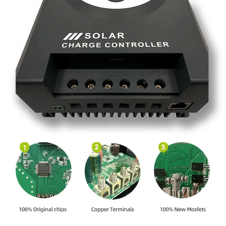 GOOTU 12V 24V 10A MPPT Solar Charge Controller With USB Output Support RS485 RJ45 Charging Lithium Battery