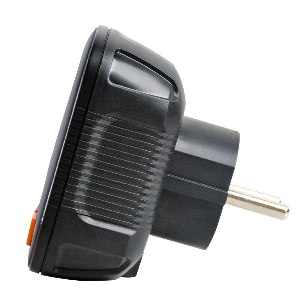 ST05D Socket Standard EU Ground Tester European Plug Industrial Electric Wall Socket Cheap GFCI RCD Digital Black Socket