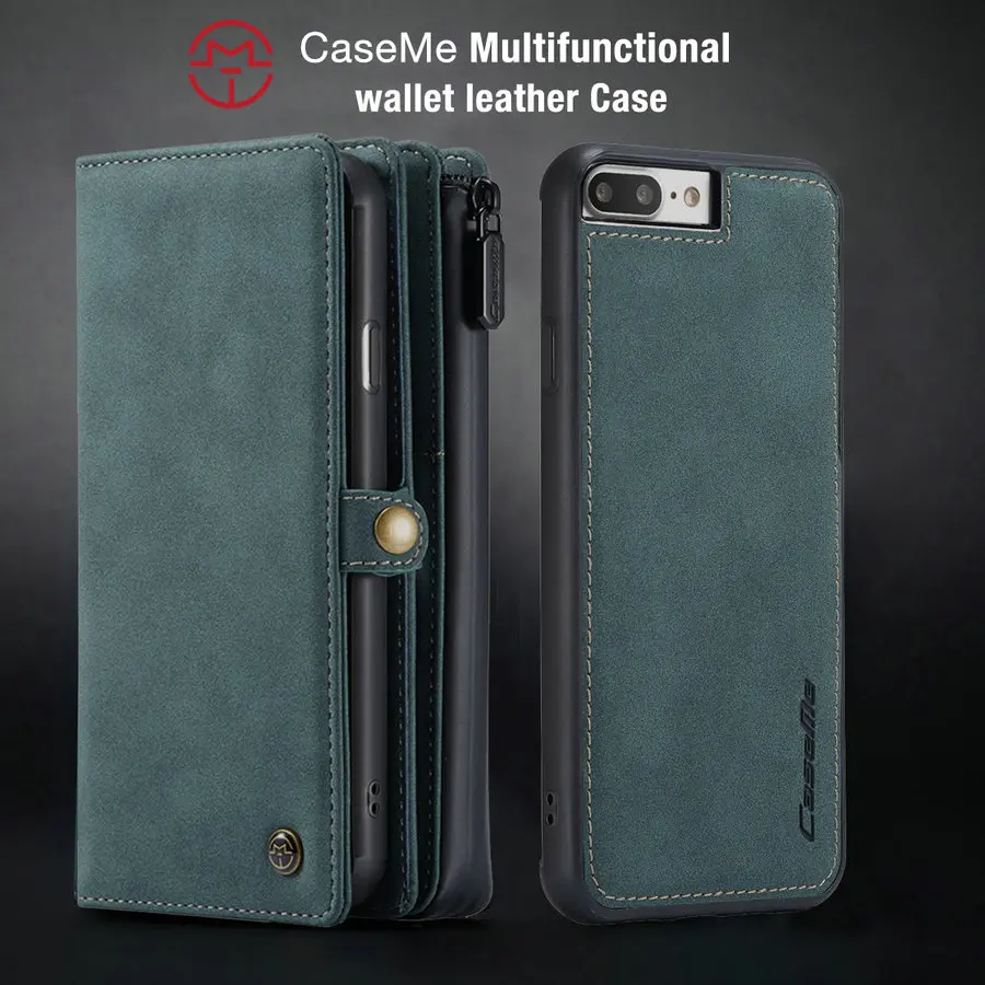 Магнитный флип-чехол CaseMe с подставкой для iPhone 12 11 Pro Max 7 8 6 s Plus X XS XR винтажный кожаный чехол Samsung A11 A21 A31 A51