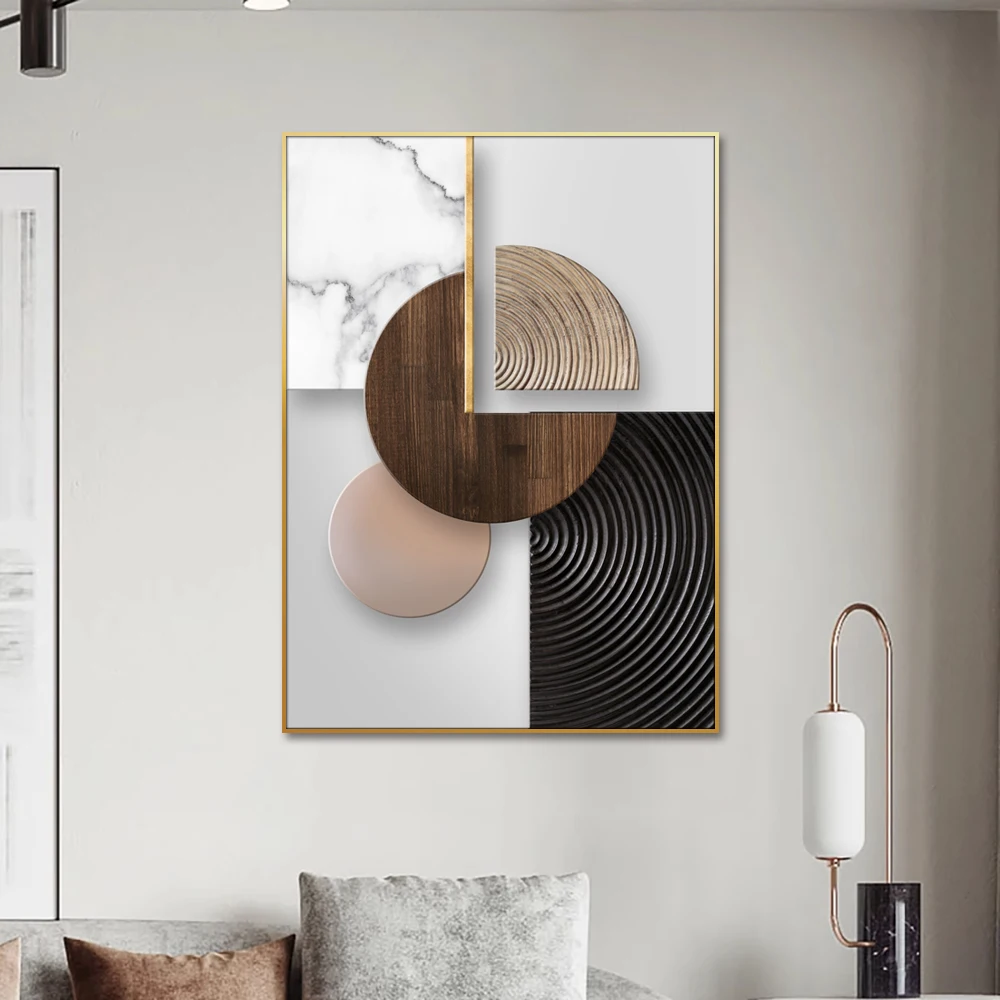 Huamiao Modern Cutting Wall Art Abstract Still Life Crystal Porcelain Painting For Living Room