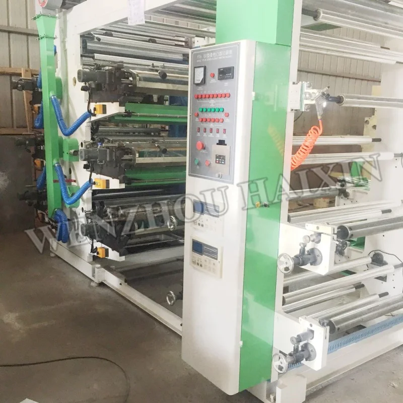 6 colors non-woven fabrics flexo printing machine film printer machine