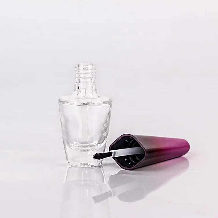 Empty vodka10ml glass bottle with fancy nail polish bottle