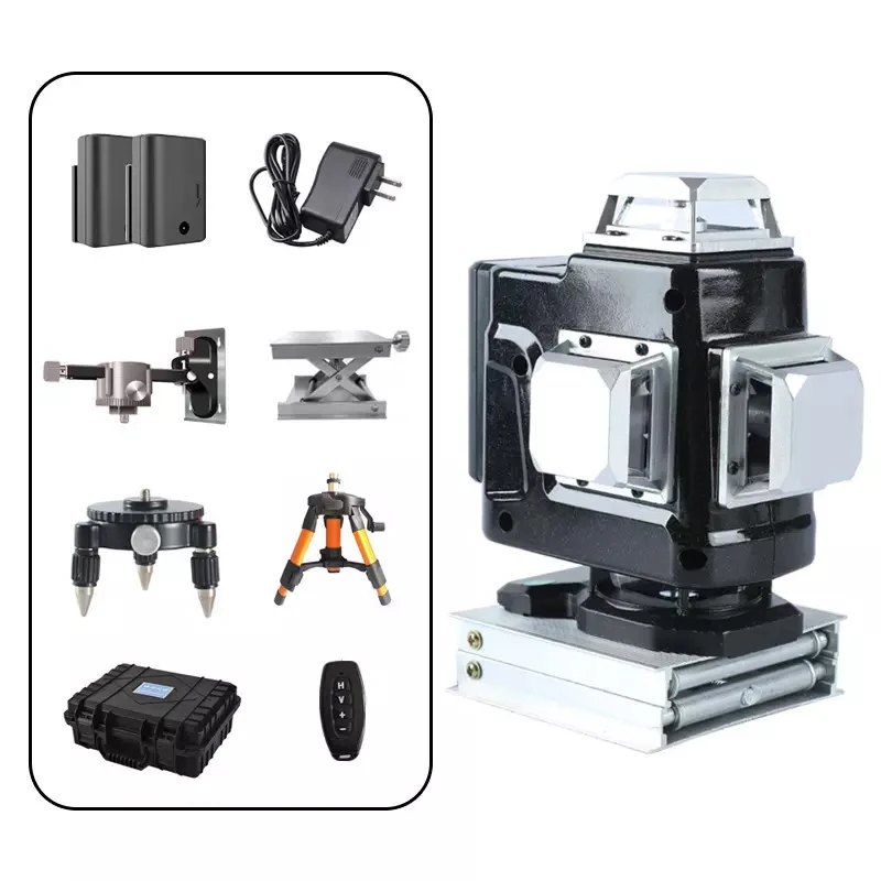 16 Line 4d Laser Level Tile Laser Leveling Tool  360 Degree Machine Tool Laser Leveler