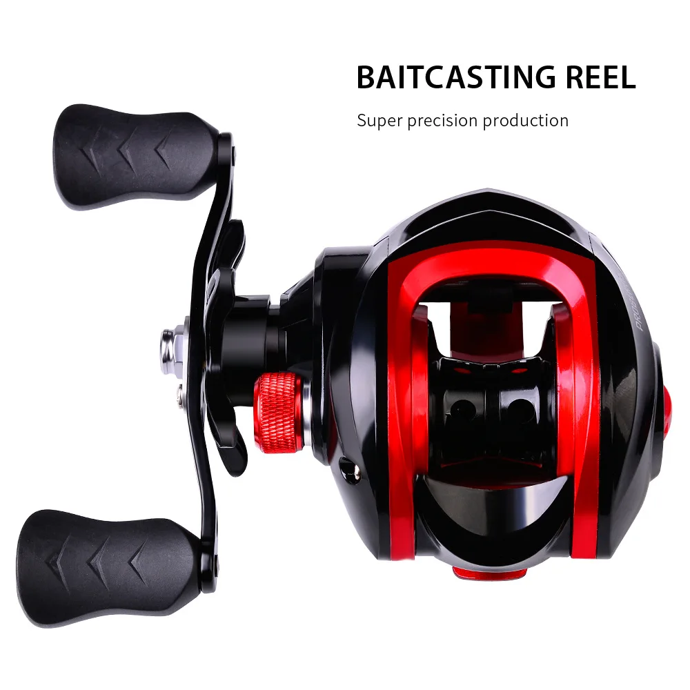 Fulljion 18+1 Bearings Waterproof Left / Right Hand Baitcasting Fishing Reel High Speed Fishing Reel with Magnetic Brake System