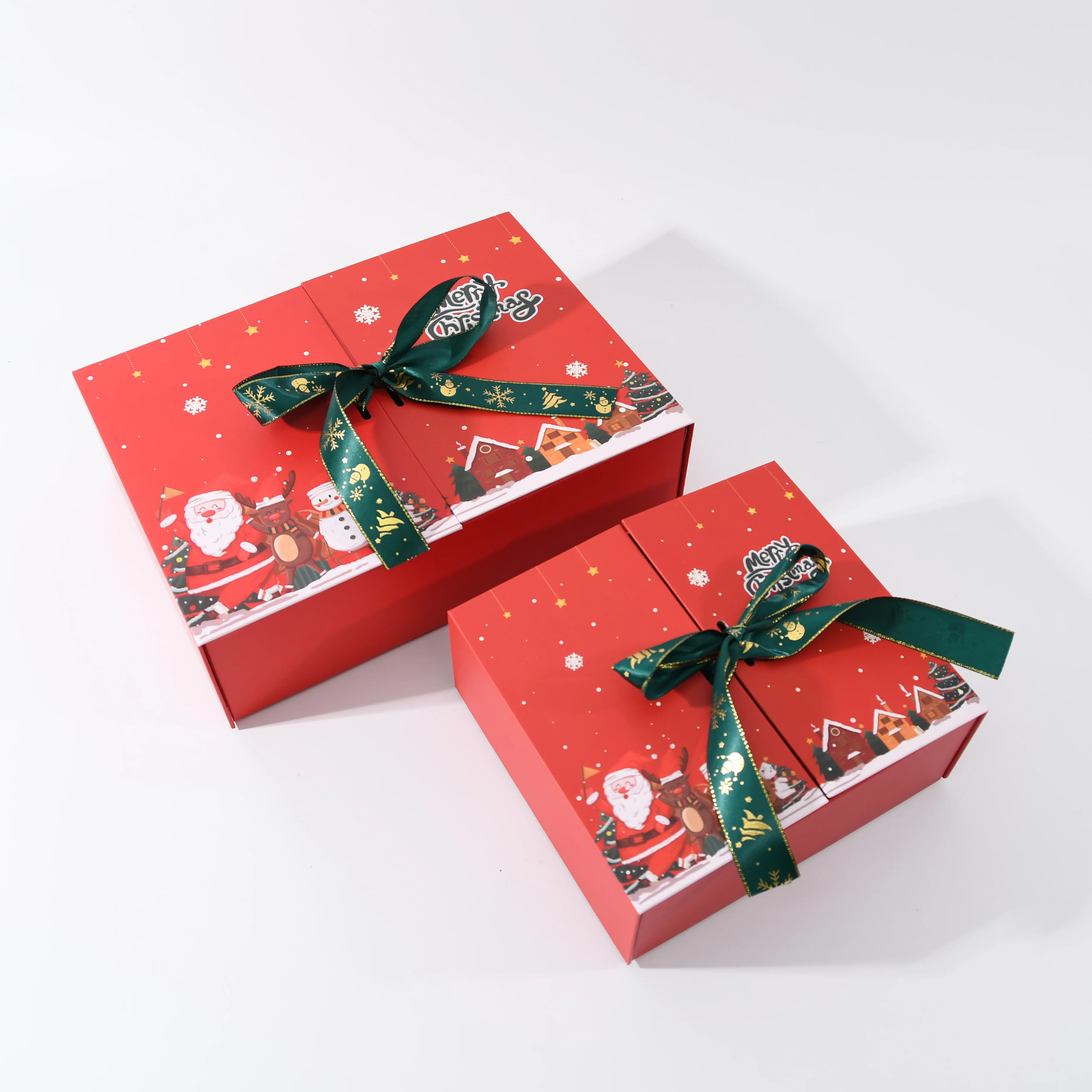 Wholesale Custom Printing Christmas Eve Gift Packaging Boxes Cosmetic Apple Packaging Christmas Gift Boxes
