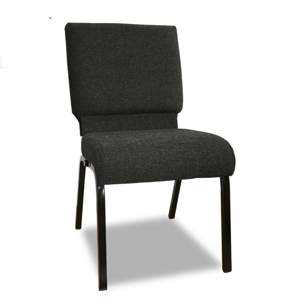 Factory Sale Cheap Stackable Upholstered Metal Church Chair For Used Theater Auditorium Furniture Interlock Padded Church Chairs