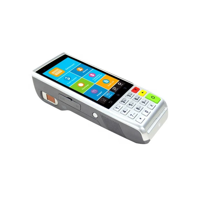 
Justtide pos system Android POS terminal with Receipt pos Printer Chip Card Reader and Barcode 