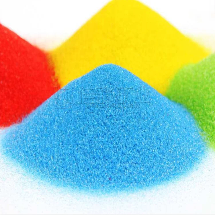 Конкурентоспособная заводская цена, цветной песок, натуральный Гладкий цветной песок для пигмента
