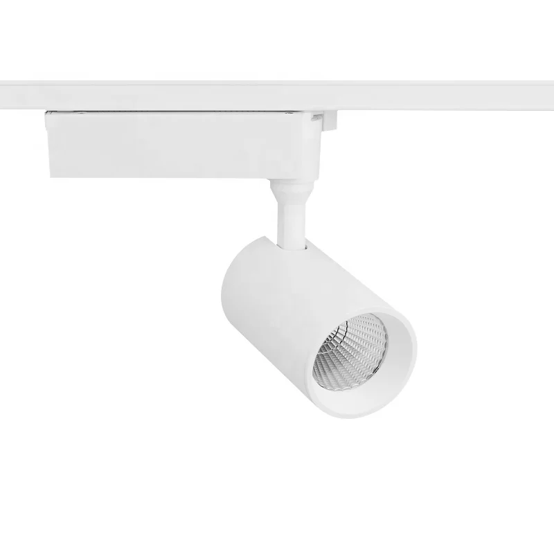 15W AC220V  3 wire low glare COB LED track spot  light for supermarket
