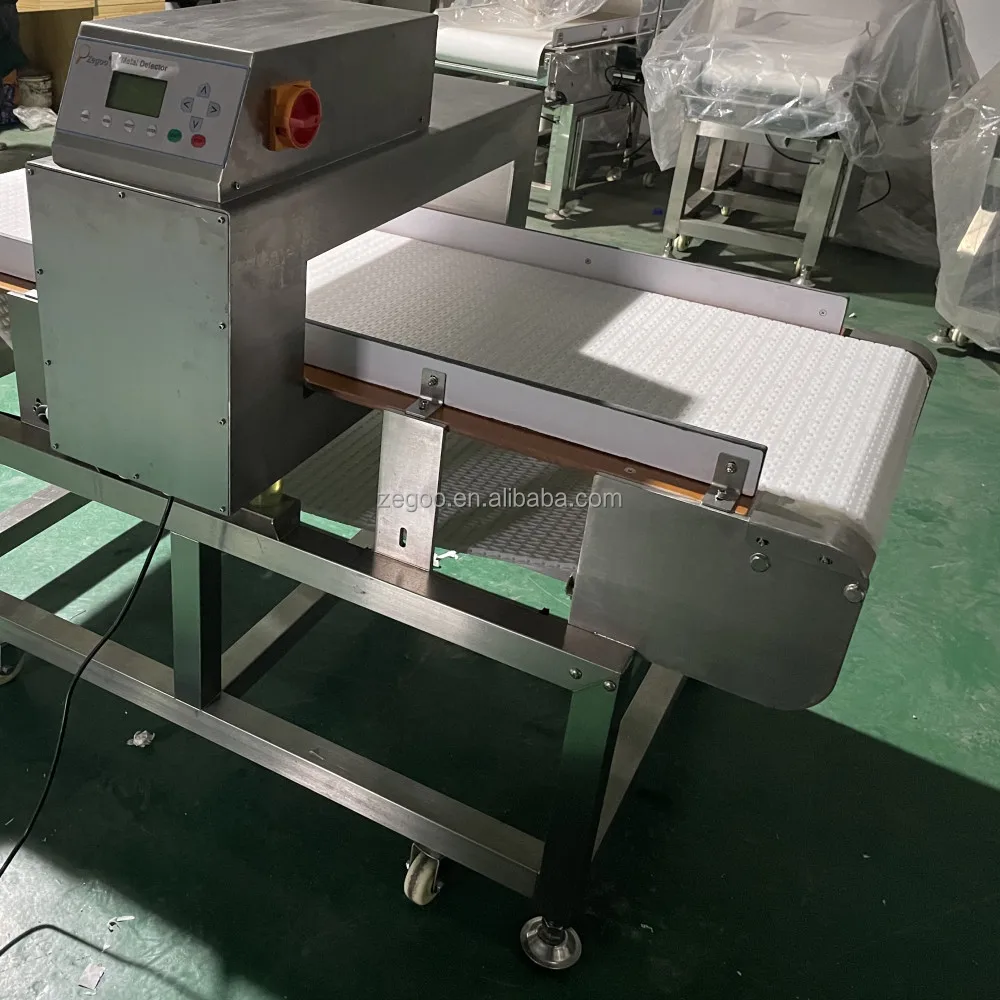 Modular tape belt water proof wash down metal detector for frozen fruits