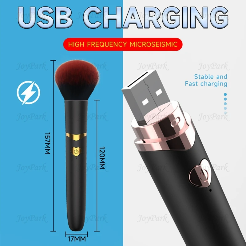 Hot Electric Automatic Make Up Vibrator Vibrating Makeup Cosmetics Blush Highlighter Powder Foundation Beauty Eyeshadow Brushes