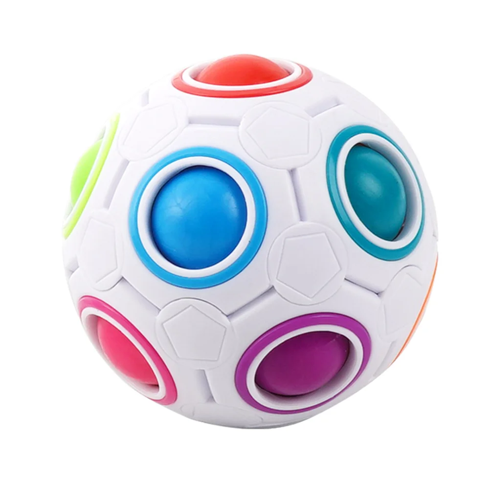 Hot Sale Newest Manufacturer Magic Rainbow Children Puzzle squeeze decompression  Toy Cube Ball