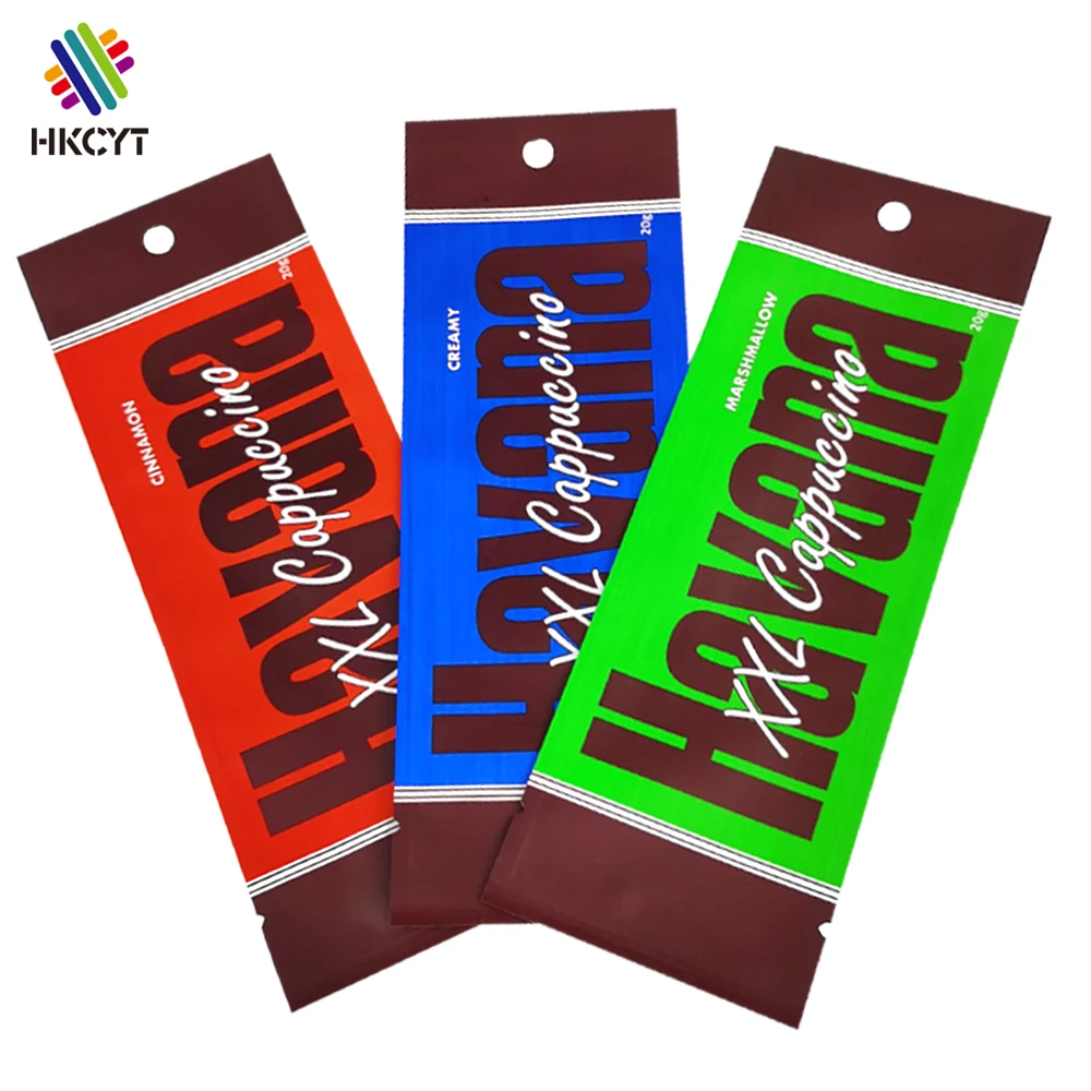 Customized mini 3 side seal sachet bags plastic packing bag medical package chocolate bar wrapper