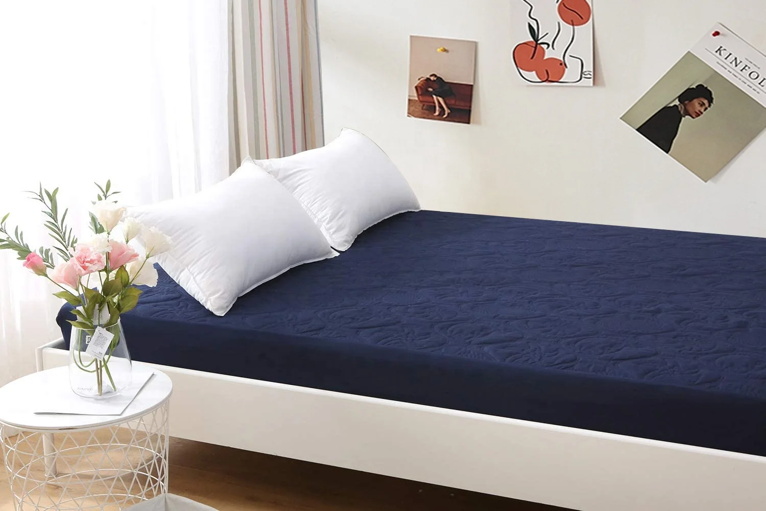  Индивидуальный тисненый прослойный водонепроницаемый матрас влажная защитная крышка защитный коврик для кровати роскошный стеганый