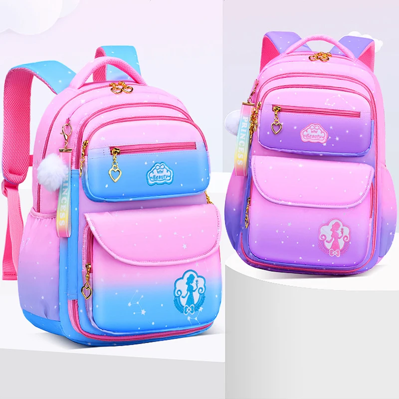 2023 Backpack Mochila Escolar Wholesale Book Bags Pupils Cartoon School Bags Backpack for Primary School Girls Unisex Nylon