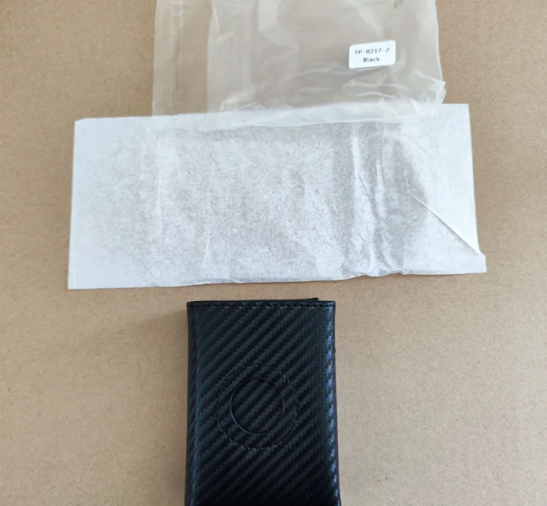 Новое поступление Rfid мужской бумажник из углеродного волокна тонкий зажим для денег мужчин