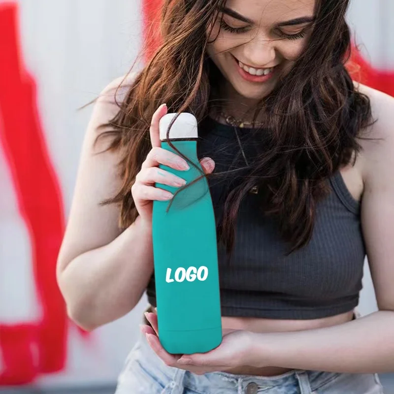 Customized Logo 350 ml 500 ml Vaccum Sealed Flask Insulated Stainless Steel Cola Water Bottle GYM sports Thermos