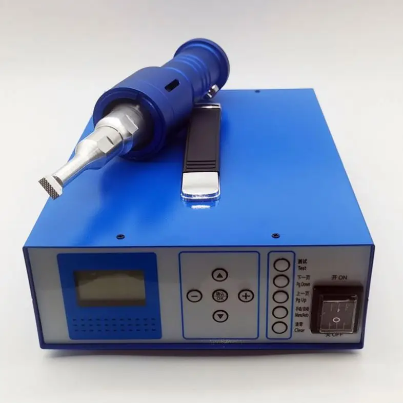 Ultrasonic Spot Welding Machine Output 35Khz Weld Fabric Ultrasonic Attachment For Edge Trimming Joining