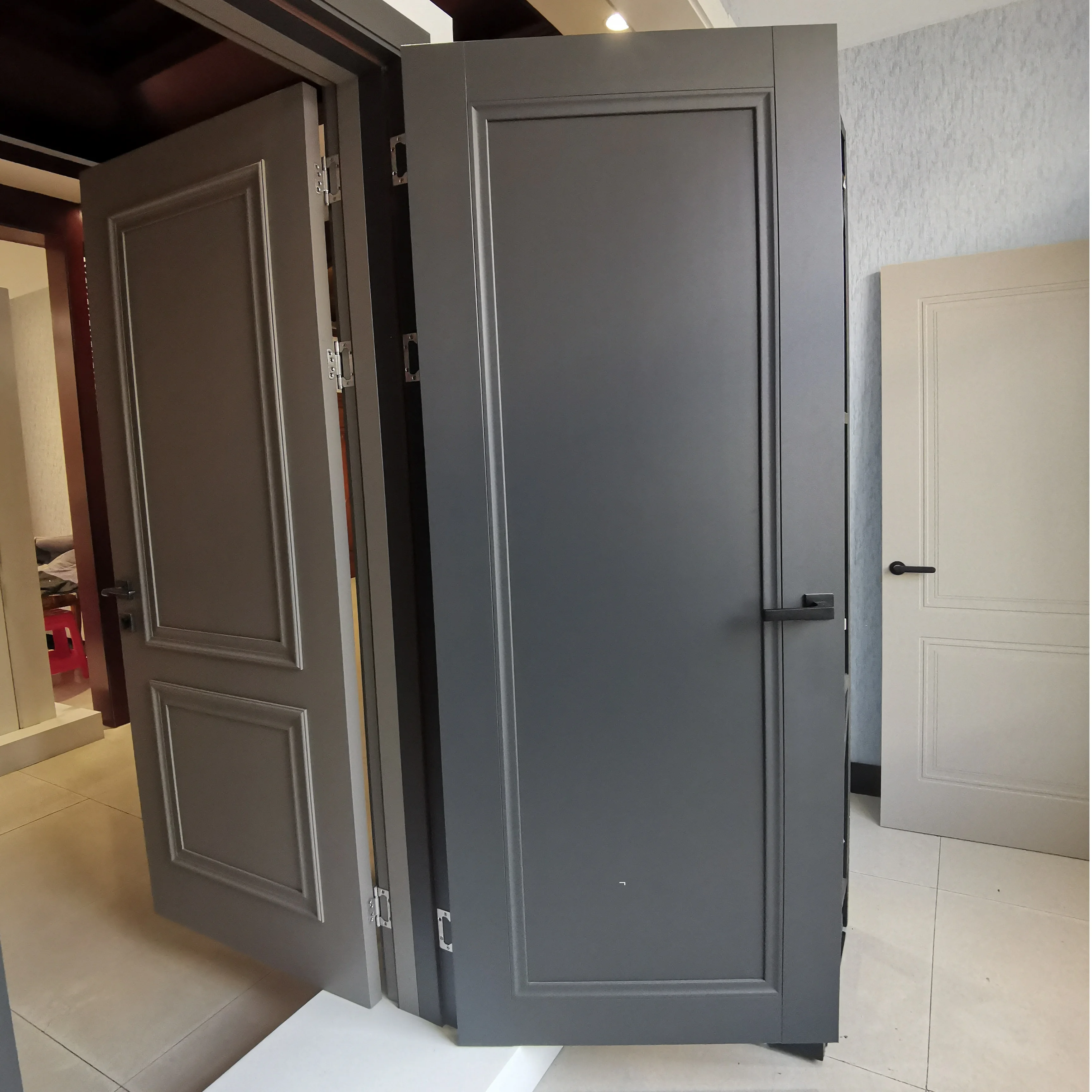 GTCO 850*2400*45mm Customized Size Honeycomb Paper Filling Melamine Wood Door for Apartment and Room Door