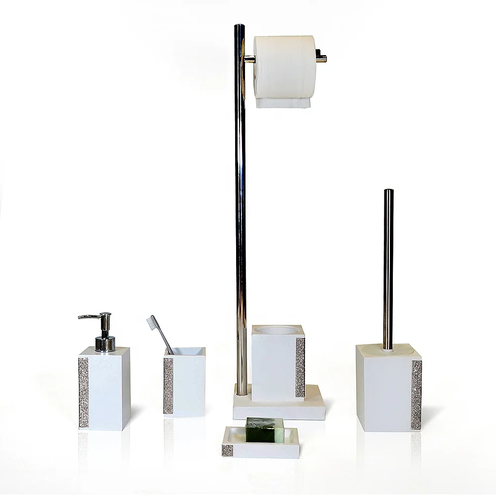 Luxury Colorful Home Bathroom Decorations Resin Bathroom Accessories Sets