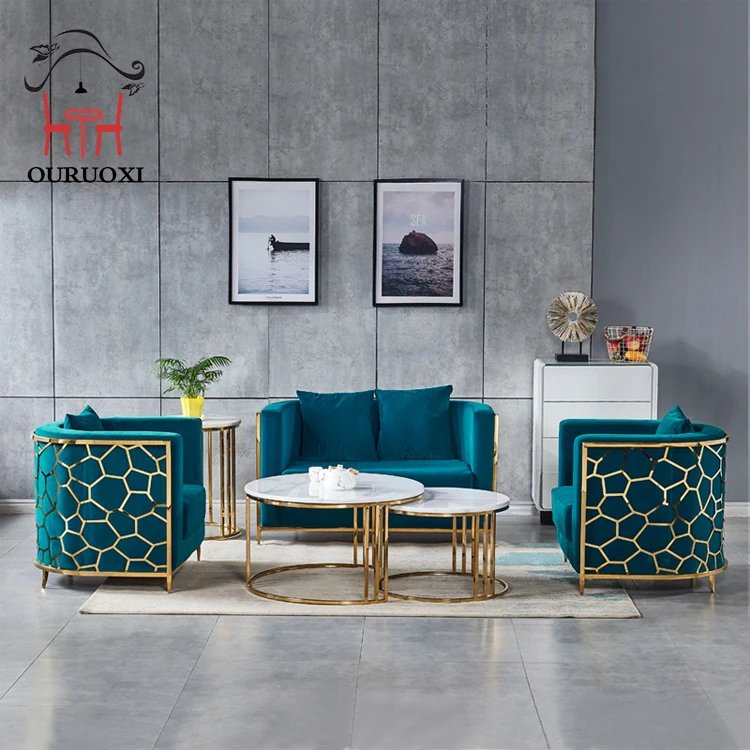 Stainless Steel Beautiful Pattern Wedding Sofa Love Seat Bride And Groom Luxury Gold Wedding Hotel Sofa