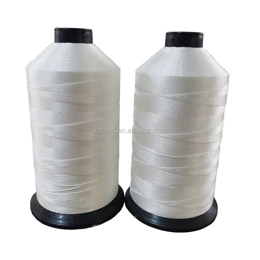 100% High Tenacity Sewing Thread White 210D Polyester Thread