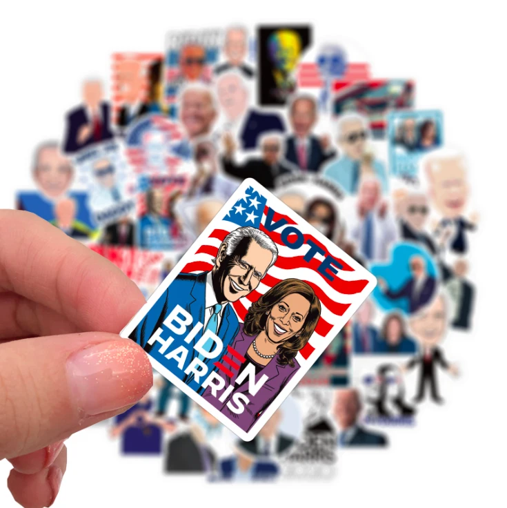 outdoor vinyl self-adhesive luggage UV waterproof label American President 2020 Harris Biden Sticker