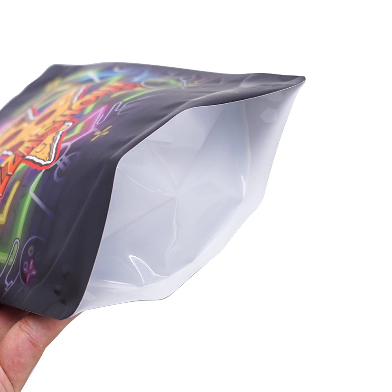 Custom Logo Packaging 1oz 28g / 7 gram / 4x5 inch 3.5 g Zip Lock Pouch Edible Cookie Smell Proof Zipper Mylar Plastic Bag