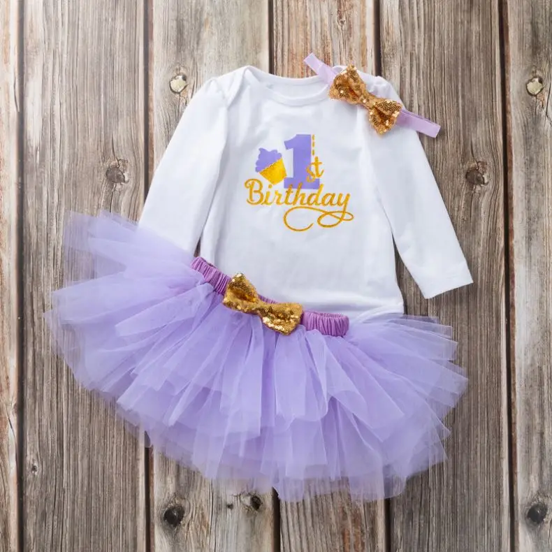 Newborn Clothes Infant Lace 1St Party Princess For Baby Girl 1 2 Years Old Birthday Dress