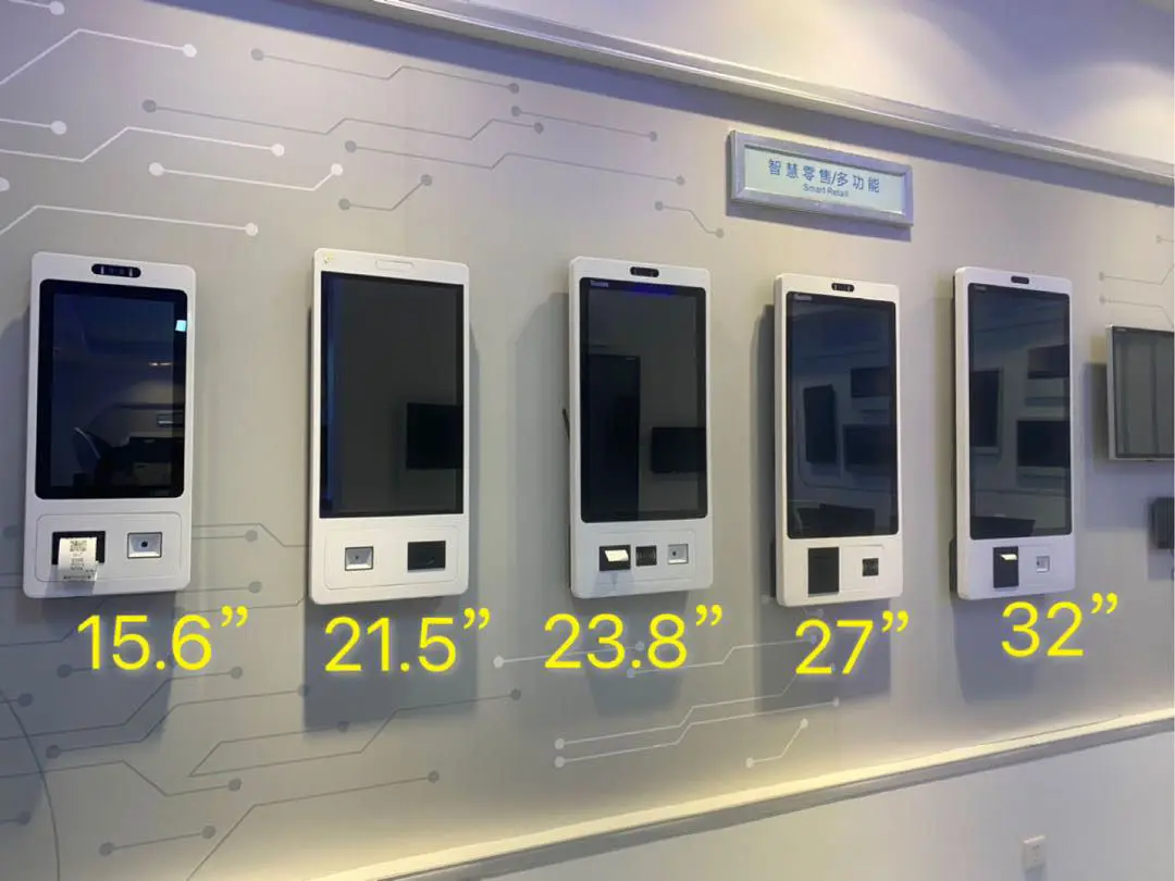 Touchwo 15.6 21.5 24 32 inch indoor touch self payment checkout kiosk machine interactive hotel check in kiosk