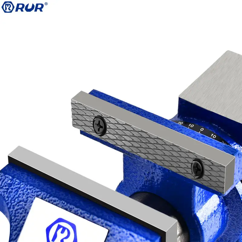 Heavy Duty Double Jaw Swivel Base woodworking table Bench Vise with AnvilClamp body clamp seat 360 degrees