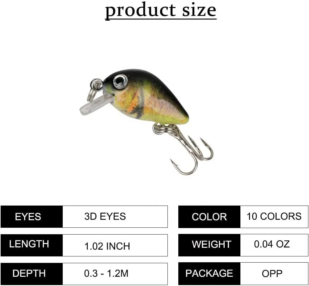 Fishing Lures Crankbaits Set Hard Bait Vib Lure Topwater Lures with Treble Hook Life-Like Swimbait Fishing Bait