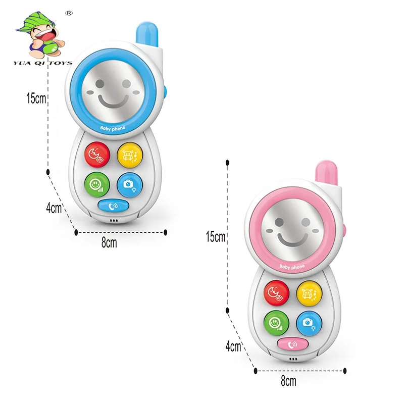 YQ Baby Early Educational Toys Musical Plastic Mobile Cell Toy Phone for Children