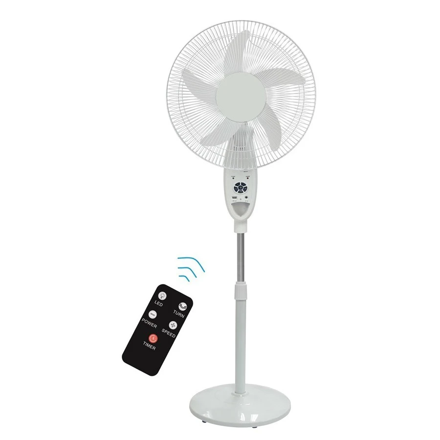 Custom Outdoor 16 inch 12v DC Chinese Industrial Smart USB Stand Floor Electric Solar Air Pedestal Fan with Light