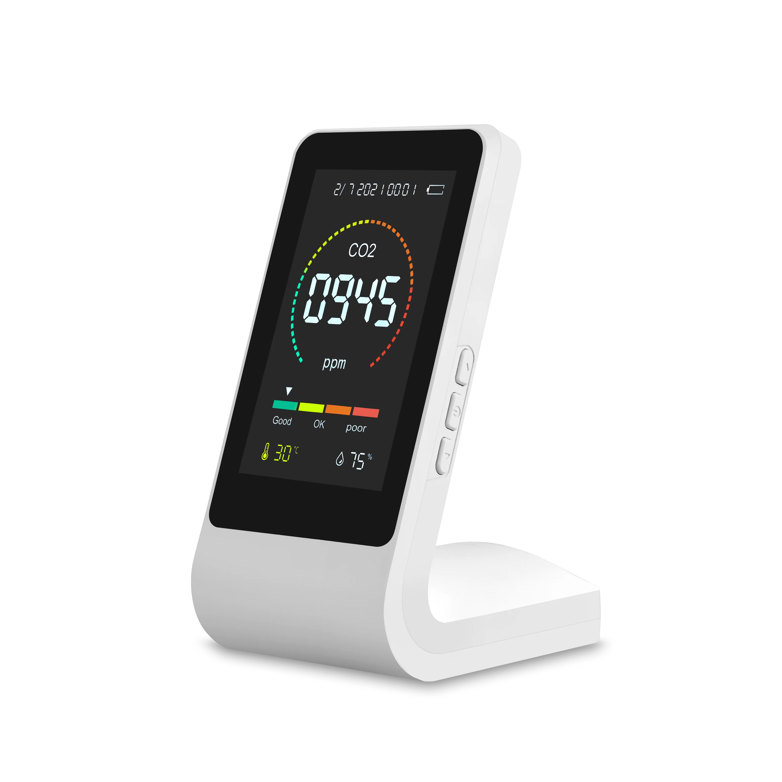 CO2 Meter Controller and Monitor with Temperature and Humidity Detection for Room