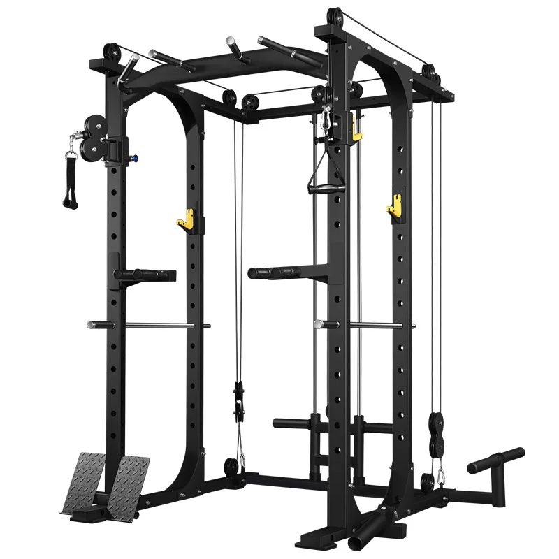 Factory Wholesale Strength Training Squat Rack Barbell Bench Press Folding Squat Machine Home Gym Equipment