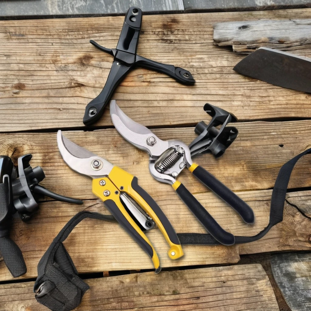 Wholesale Price MultiPurpose Gardening Hand Tools For Pruning Trees Rubber Handles Labor Saving Gardening Scissors