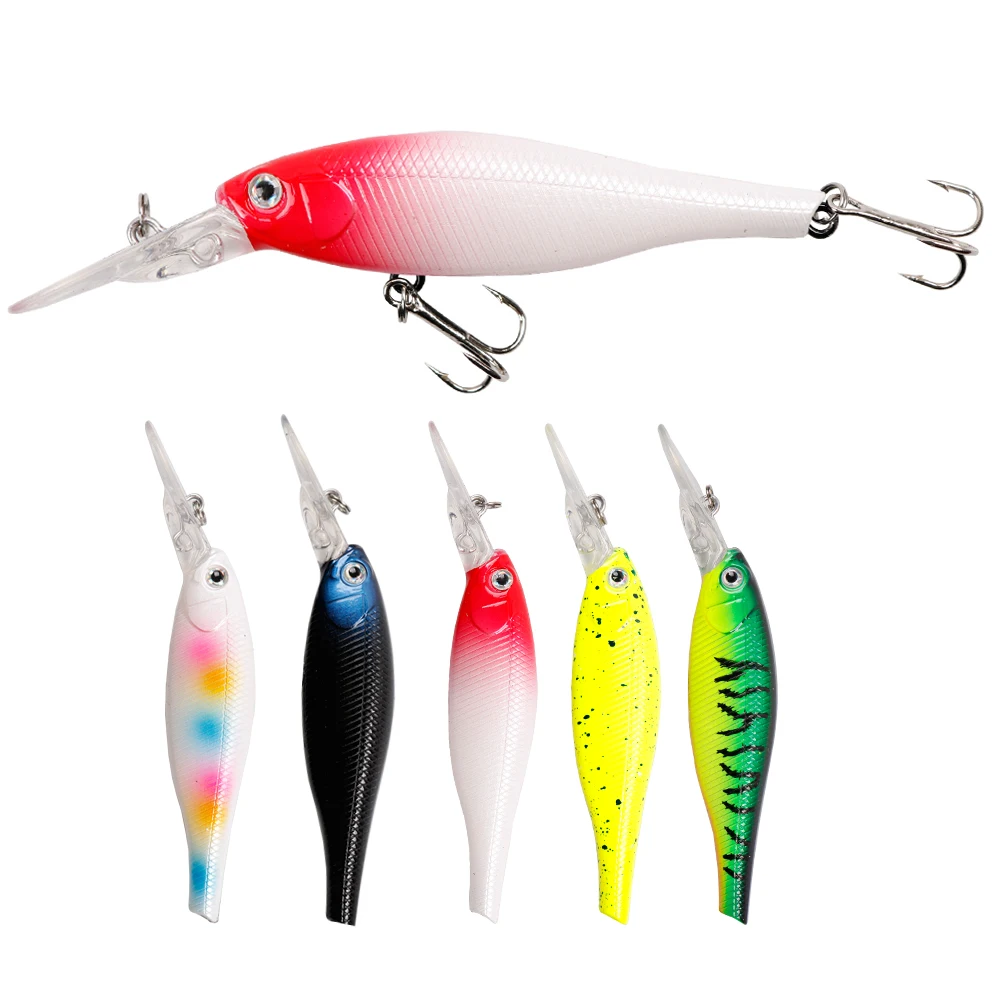 LUSHAZER Wholesale 9.5CM/7G trout tackle fishing lures hard bait minnow lures