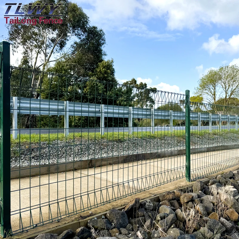 China Factory Customized Powder Coated Galvanized Mesh Wire Brc Fence For Gardens