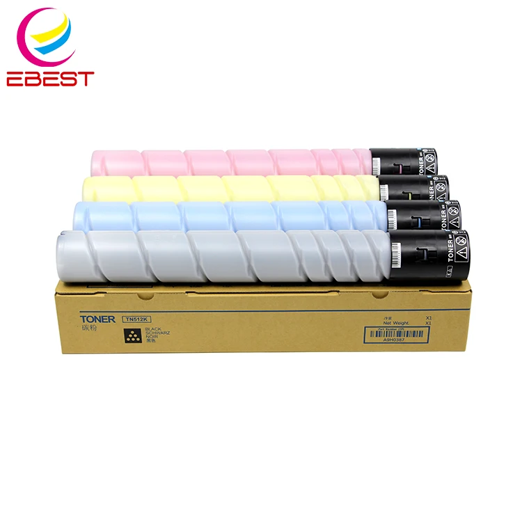 EBEST Cartridge Factory Premium Compatible TN512 Toner for Konica Minolta bizhub C454 C554 C454e C554e Color Toner Cartridge