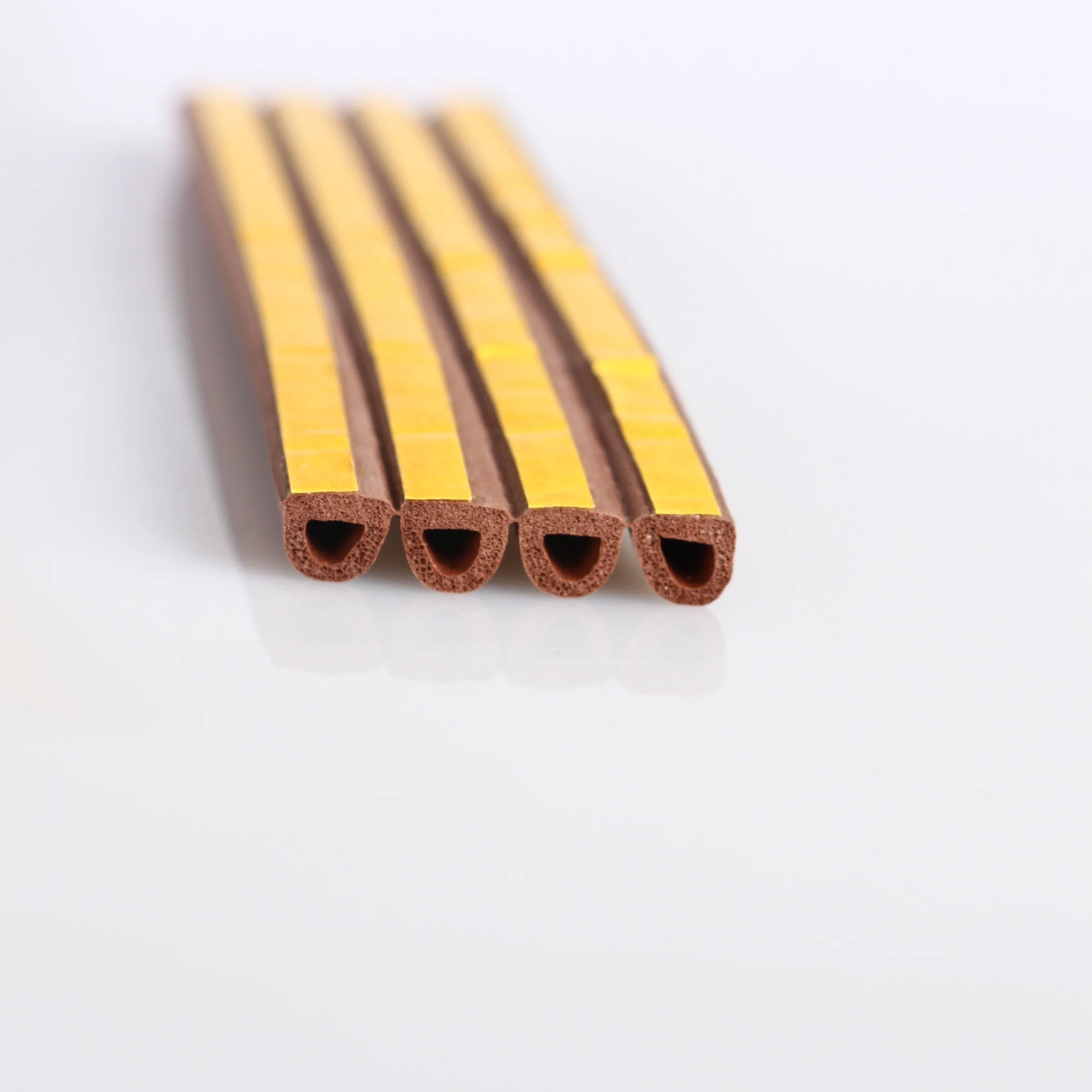 E/D/P/I Door Window Gasket Soundproof Seal Strip Self-Adhesive Rubber Foam Weatherstrip Windows Sealed Door  weather strip