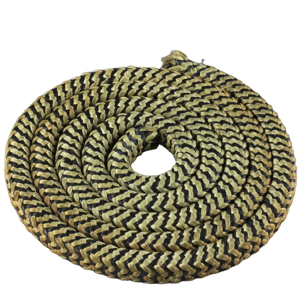 Superior quality professional aramid gland braided fiber zebra packing for valve pump sealing