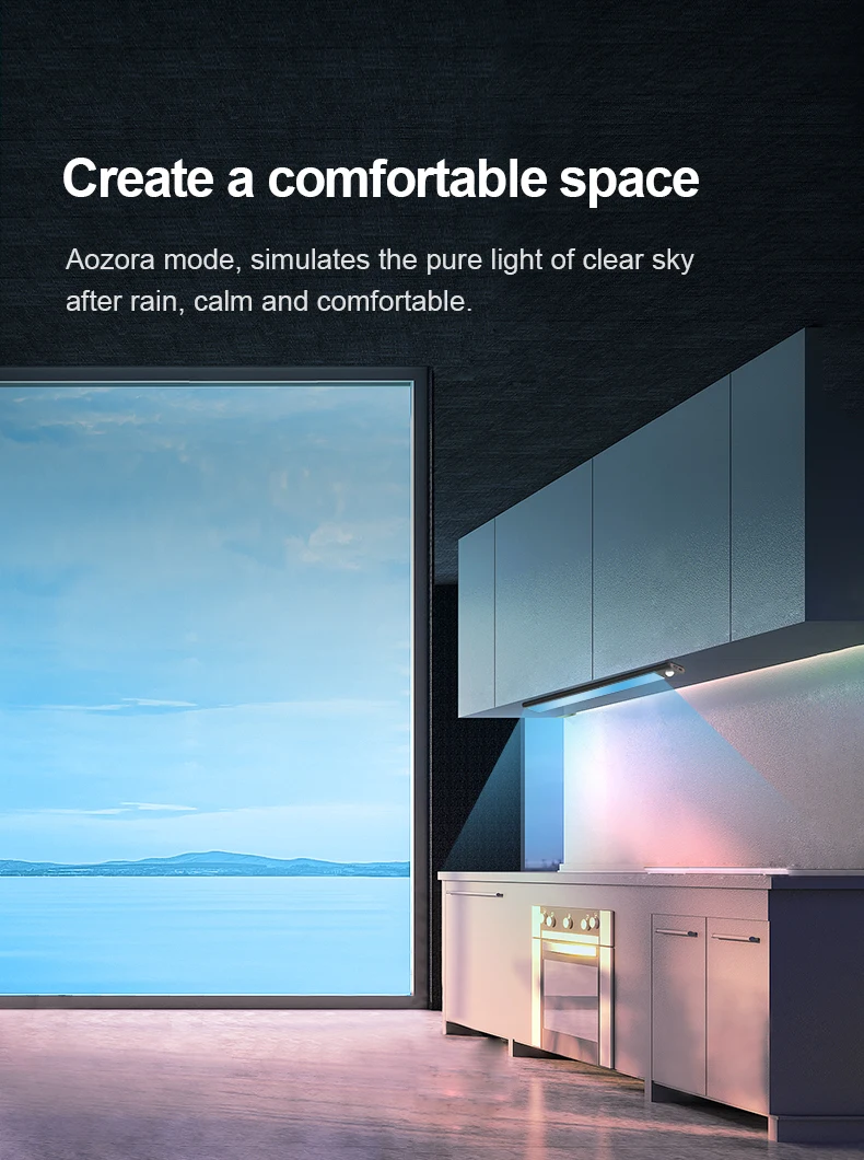 Illuminate Space with Magic Motion Sensor LED Light with Dazzling Color Changes Wireless Rechargeable Night Light for Bedroom