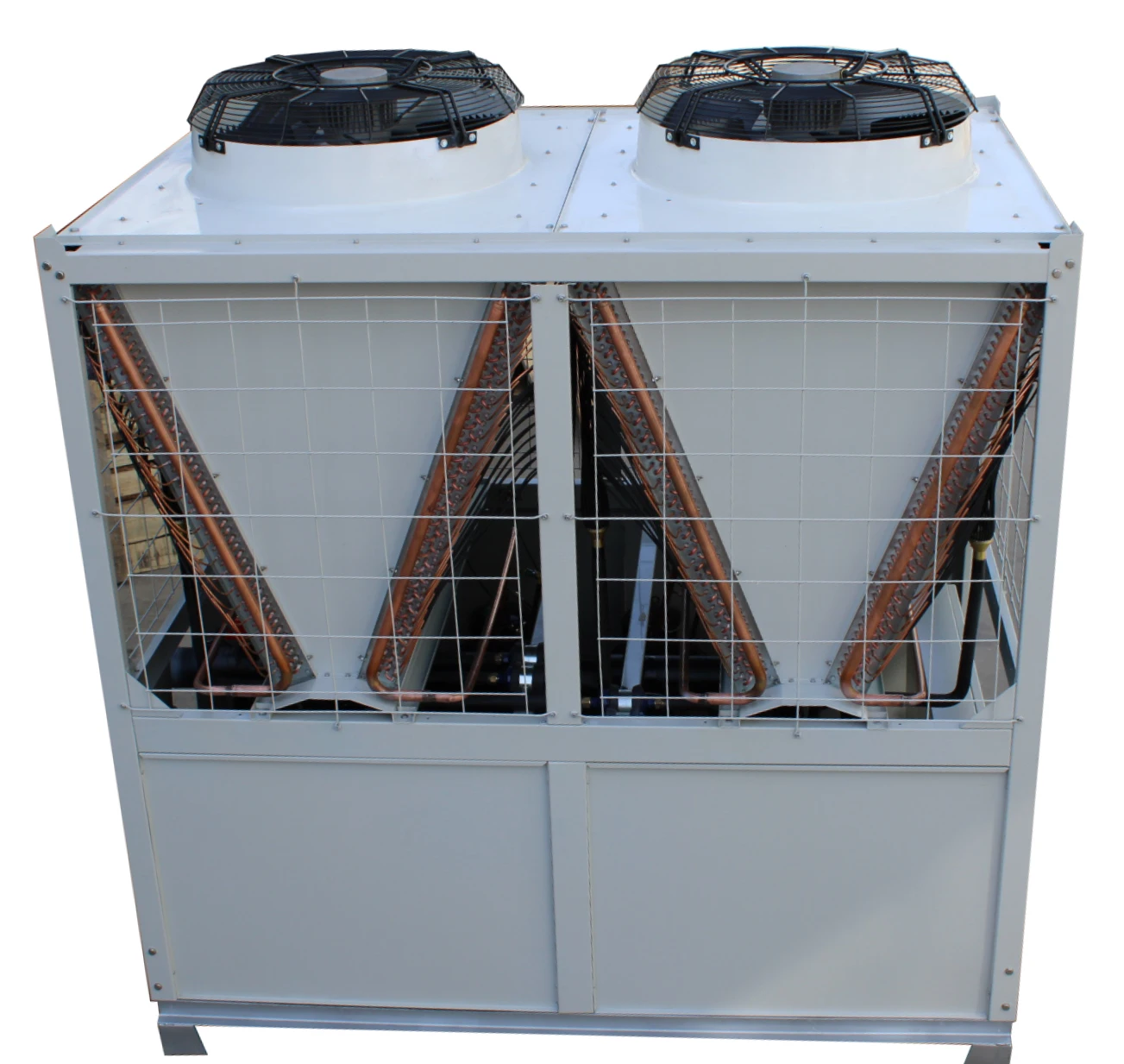 Energy Saving Semi-hermetic Screw Compressor 120HP Air Cooled Screw Chiller For Industry