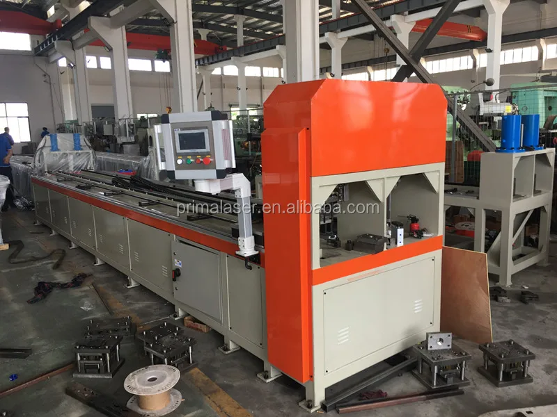 CNC pipe hole punching machine for supermarket shelves making