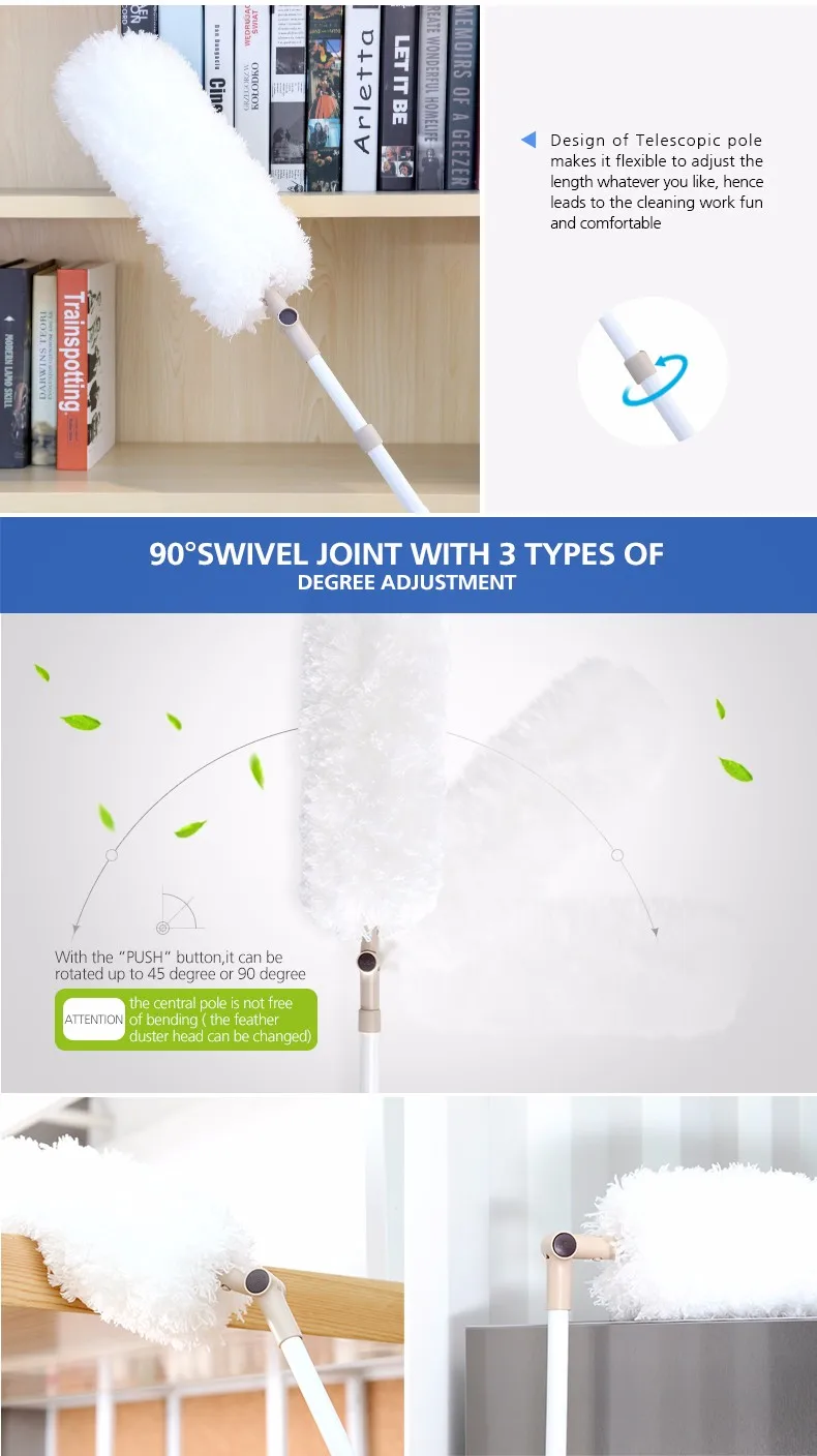 BOOMJOY L2 micro fiber duster 30 гибкий волшебный пыльник длинный тряпка из