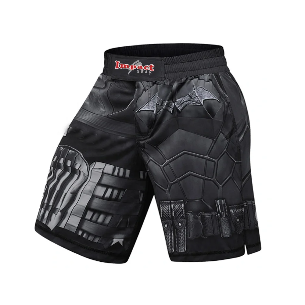 Пакистанский пользовательский производитель ММА черные короткие тренировочные боксерские шорты