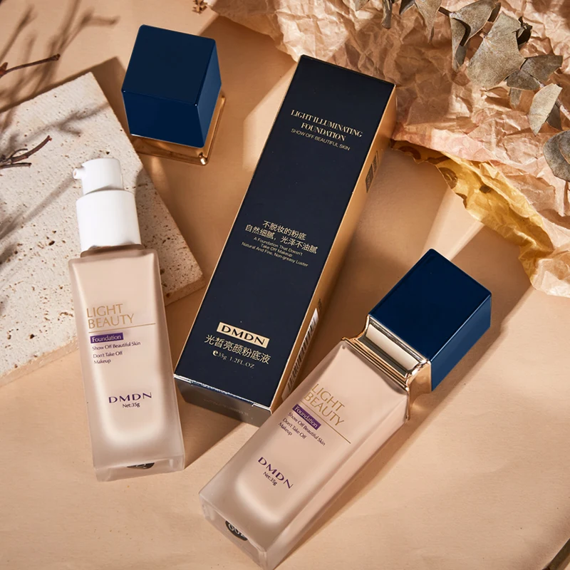 Kaqili  waterproof full coverage Liquid foundation private label long stay concealer moist primer  liquid foundation